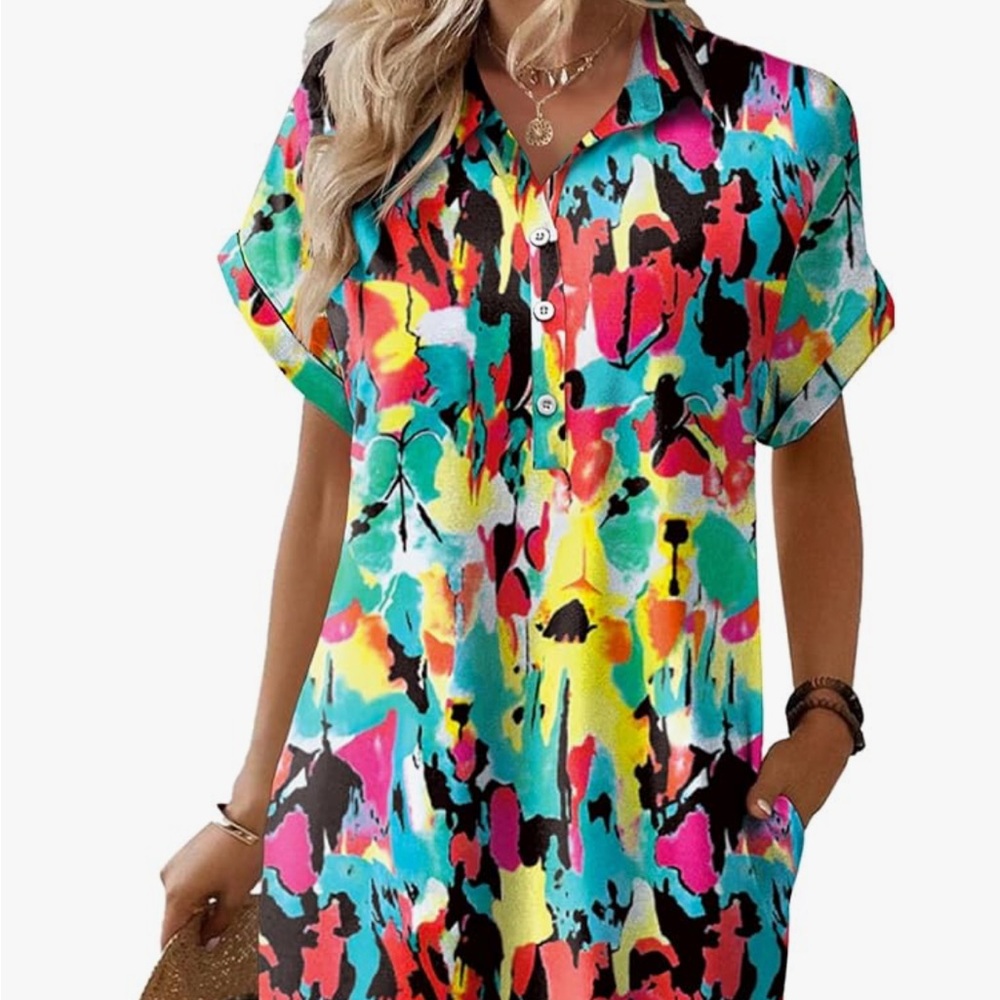 Vibrant Multicolor Women's Dress
